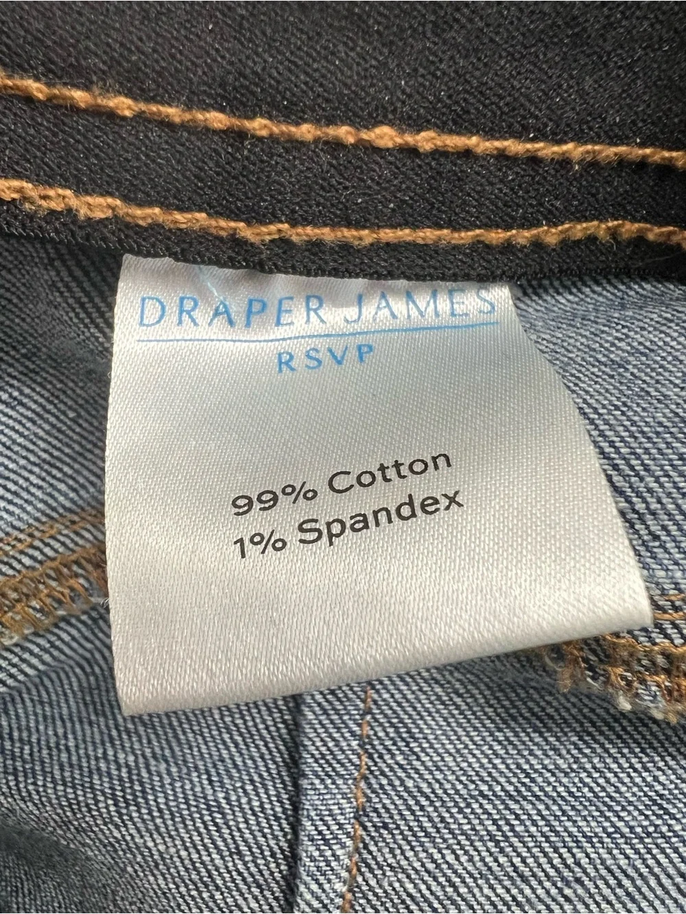 Draper James Wide-Leg Dark Blue Denim Jeans